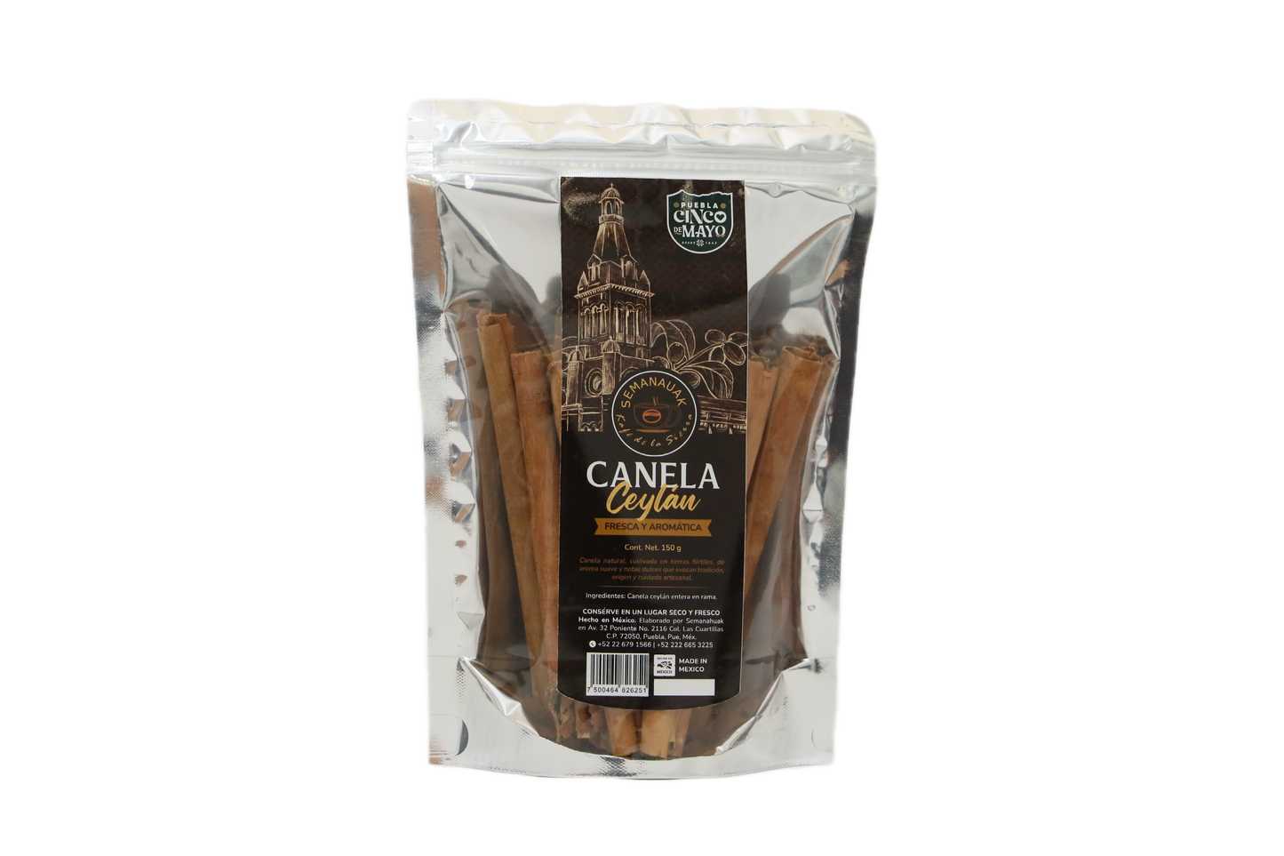 Caja Semanauk Canela Entera En Rama 150 Grs