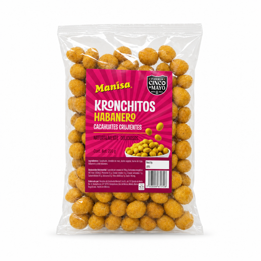Manisa Cacahuate Kronchito Sabor Habanero 200 Gr